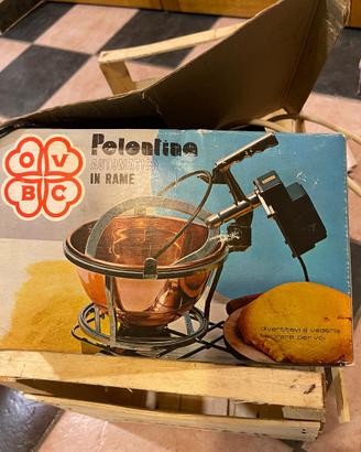 Paiolo rame per polenta. Polentina automatica rame