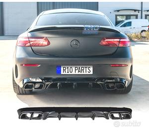 DIFFUSORE MERCEDES CLASSE E C238 16- AMG NERO LUCI