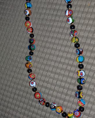 Collana Vintage Millefiori Murano Annodata a mano