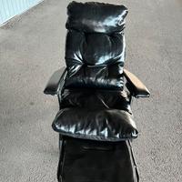 Sedia in pelle regolabile