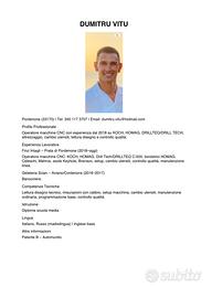 Operatore macchine cnc