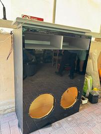 BOX SUBWOOFER DOPPIO 38 cm - artigianale 🔈