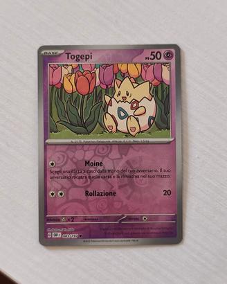 carta pokemon togepi reverse