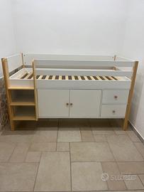 Letto alto con cassetti Maisons du monde