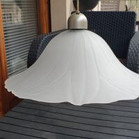 Lampadario cucina in vetro satinato