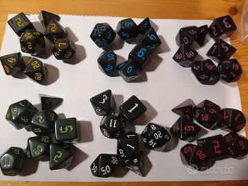 Set 7 Dadi d&d dungeons and dragons nuovo dnd - Collezionismo In