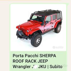 portapacchi a gabbia per jeep wrangler jku 4 porte