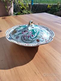 Ciotola vintage in porcellana decorata a mano