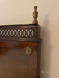 Letti antico stile impero in noce