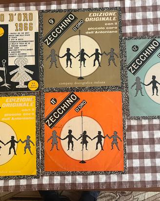 5 LP zecchino d’oro dal 1966 al 1970