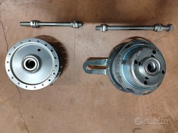 Coppia mozzi ruota 36 raggi ceppo 90 mm