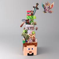 Torta scenografica Minecraft Luxury 143