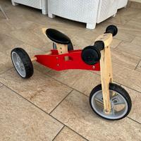 Bicicletta in legno 2 in 1 balance bike