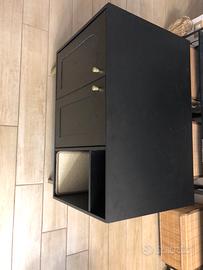 Mobiletto lettiera nero