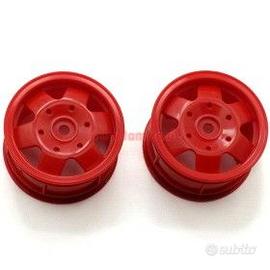 Coppia cerchi Tamiya buggy 1/10 vintage NUOVI