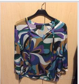 Blusa/camicia in pura seta Luisa Spagnoli taglia L