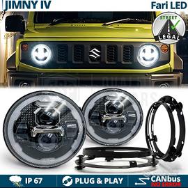 Fari Led Angel Eyes per Suzuki Jimny 4 Bianco Puro