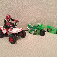 Quad con pilota e moto con carica per bambini