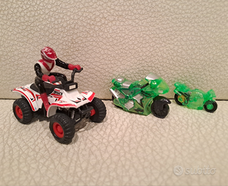 Quad con pilota e moto con carica per bambini