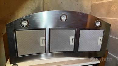Cappa aspirante Falmec Spazio inox con 3 filtri e 