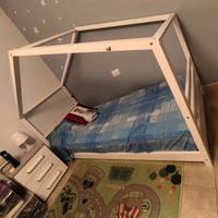 Letto a casetta per bambini stile montessori