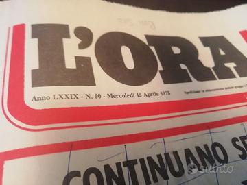 L'Ora giornali quotidiani storici ORIGINALI RARI