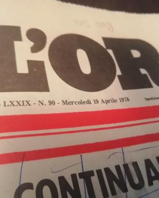 L'Ora giornali quotidiani storici ORIGINALI RARI