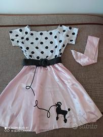 Vestito di Carnevale bambina 5-6 anni Pin up 50'