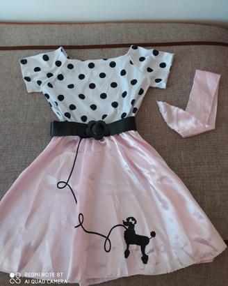 Vestito di Carnevale bambina 5-6 anni Pin up 50'