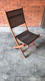 4 sedie da esterno - legno