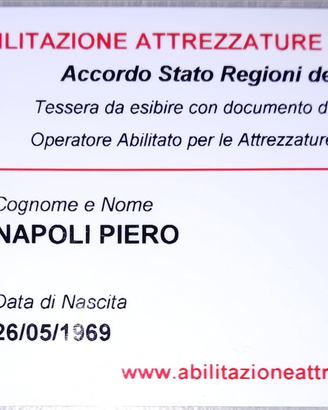 Operaio settore edile