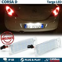 Placchette Luci Targa LED OPEL CORSA D 06-14 CANbu