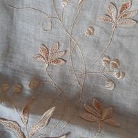 Tenda ecru in lino e seta nuova 70% sconto