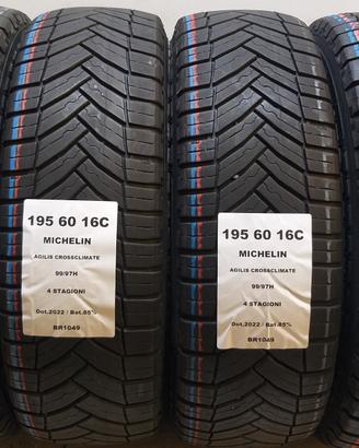 4 GOMME 195 60 16C MICHELIN BR1049
