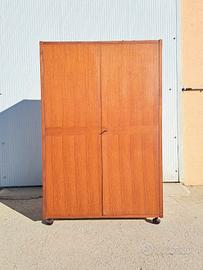 armadio guardaroba anni 60 legno