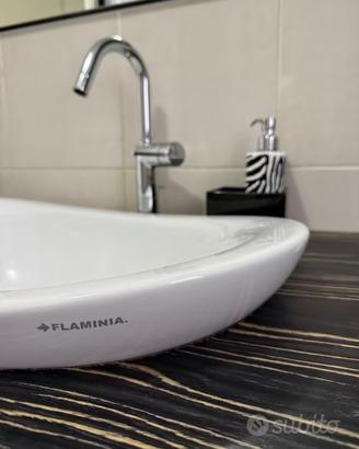 Mobile bagno più lavabo e specchio completo