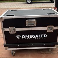 Omega Flight Case Professionale con Ruote