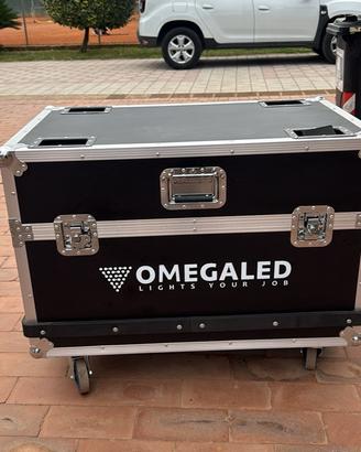 Omega Flight Case Professionale con Ruote