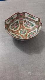 Ciotola + piatto cinese in porcellandipinto a mano