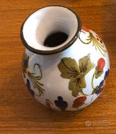 Vasetto Ceramica Faenza Dipinto a Mano Vintage