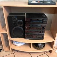 Mobile soggiorno porta tv e cd legno chiaro