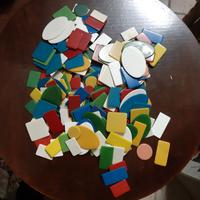 Blocco di fiches da gioco in foto.