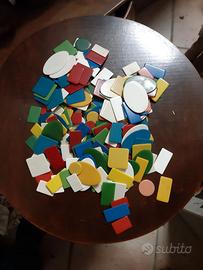 Blocco di fiches da gioco in foto.