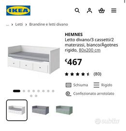 Hemnes …..Divano letto che diventa  matrimoniale