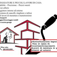 Tinteggiature,sgomberi,trasporti