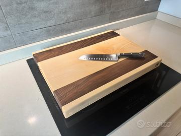 Tagliere in legno di acero e noce nazionale
