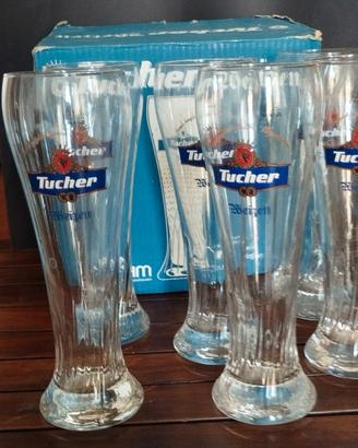 set bicchieri birra Tucher
