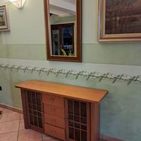 Console per ingresso con specchio