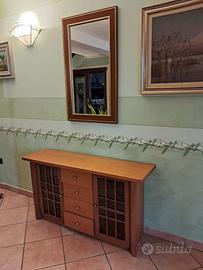 Console per ingresso con specchio