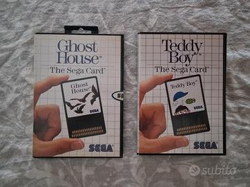 2 giochi The sega card per Sega master system